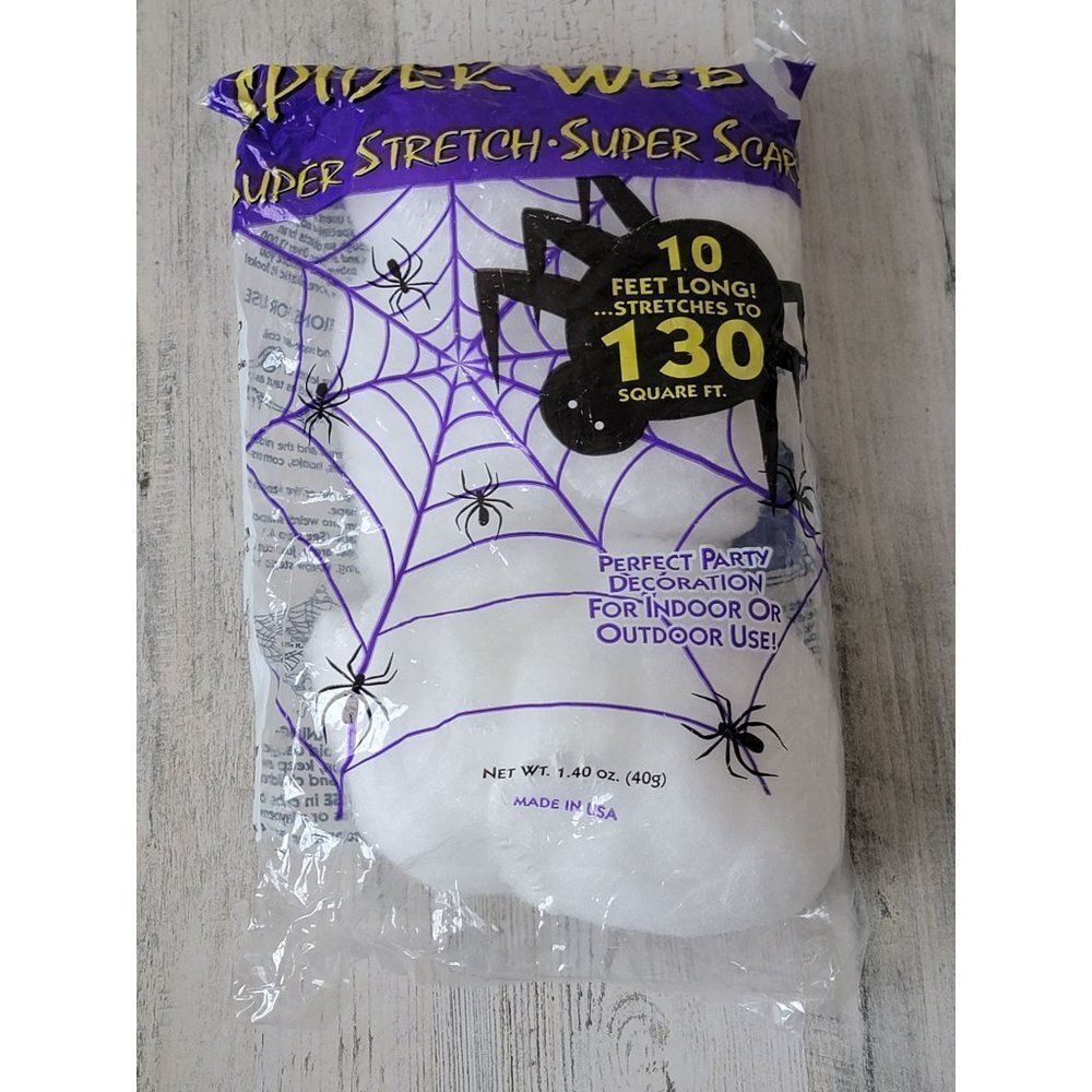 Amscan spider‎ web 10ft Halloween stretch decor